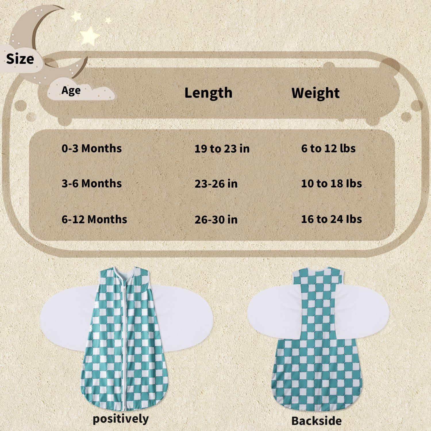 GUNTAIL sleeveless design to help prevent overheating during naps