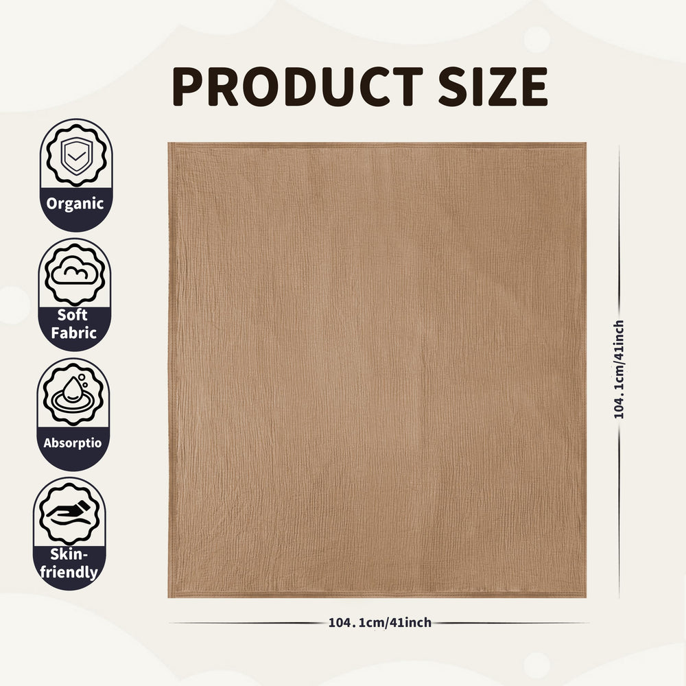 Guntail muslin swaddle packaging shown as gift-ready set.