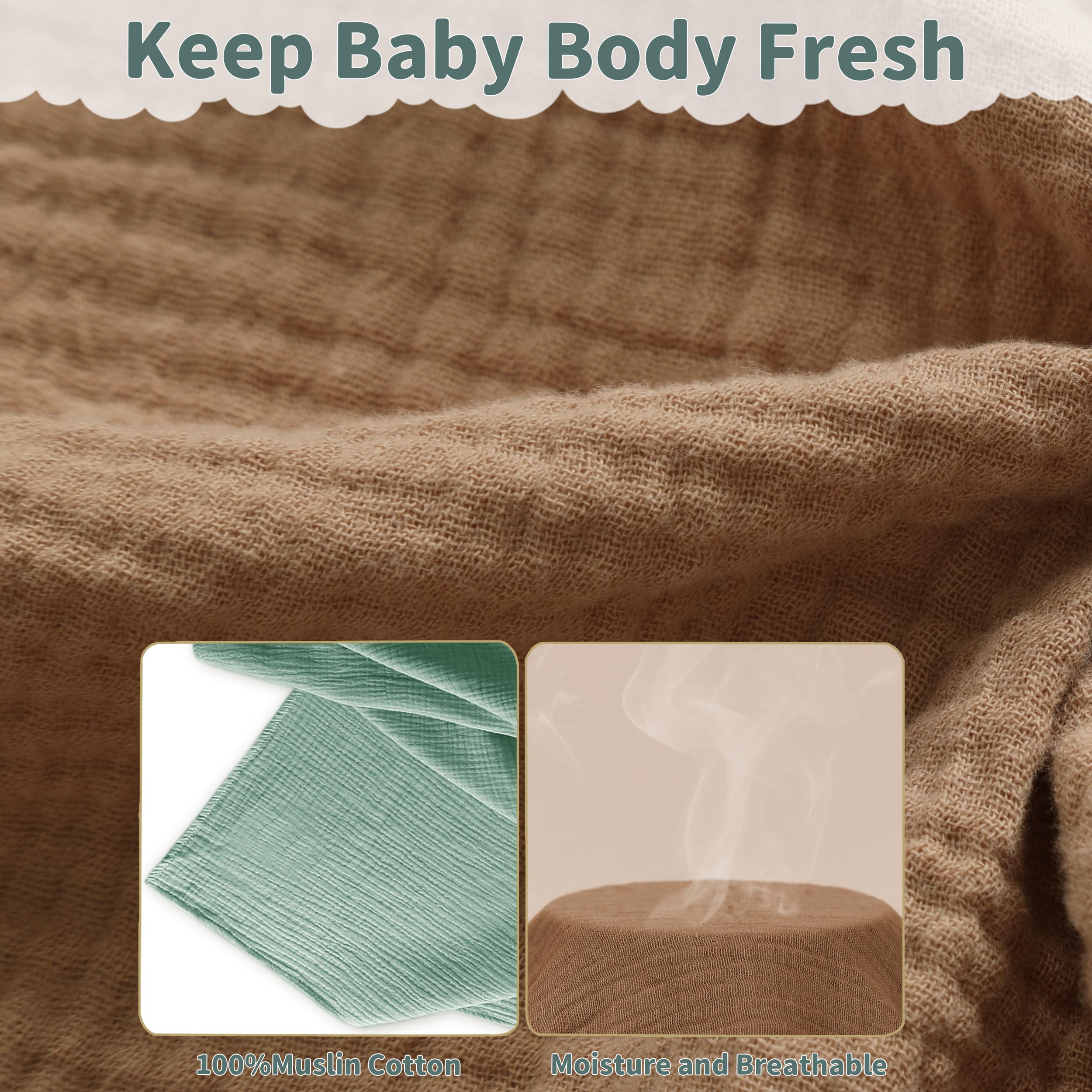 Guntail muslin swaddle used as a stroller cover on the go.