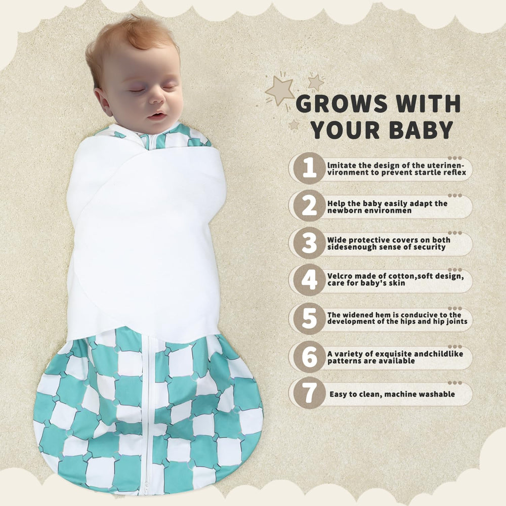 GUNTAIL swaddle wings in soft cotton for gentle, secure swaddling