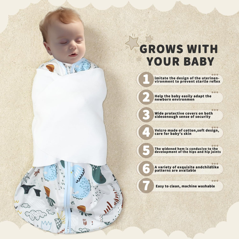 GUNTAIL swaddling-wings in soft cotton for gentle soothing.