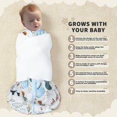 GUNTAIL swaddling-wings in soft cotton for gentle soothing.