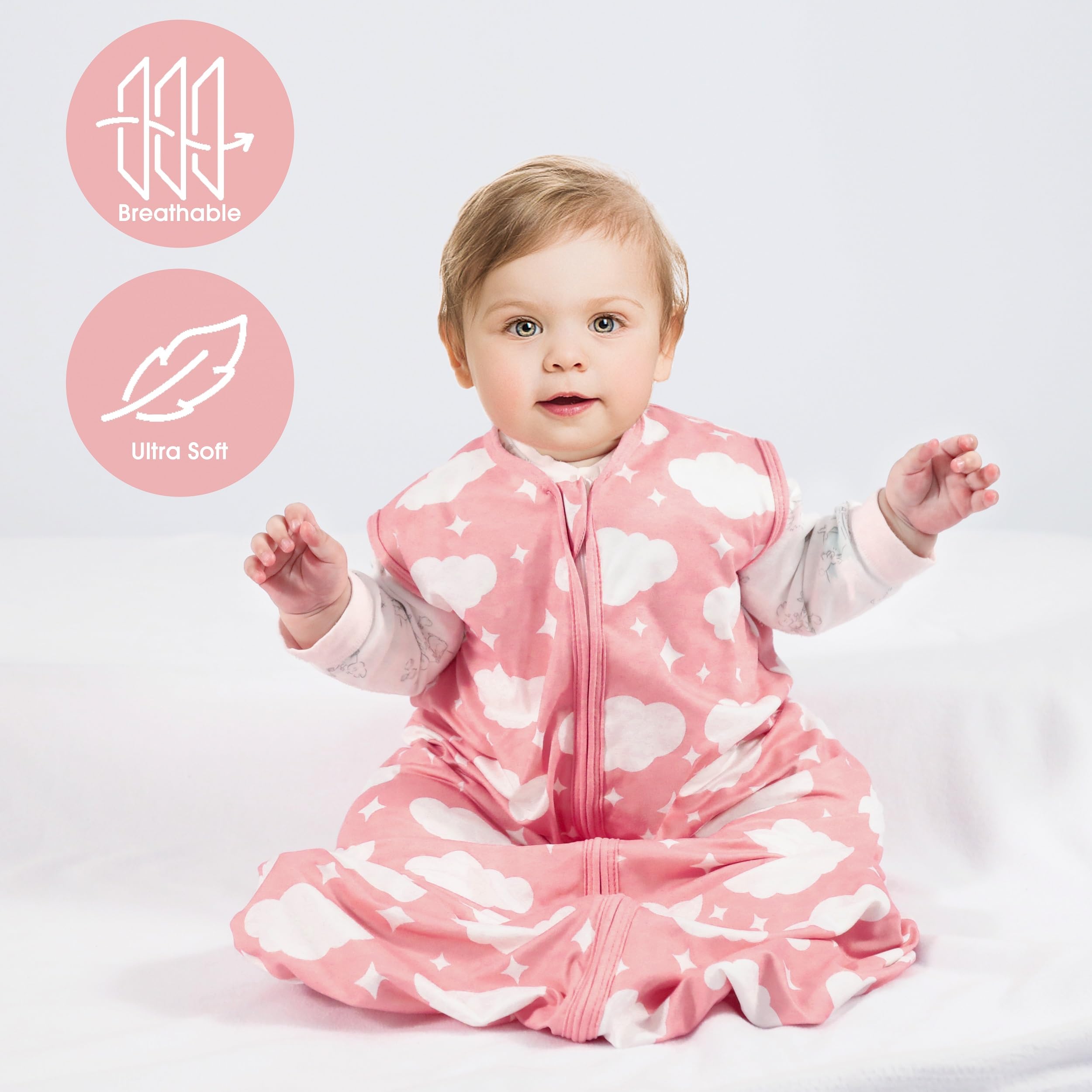 GUNTAIL wearable blanket with 2-way zip for easy night changes