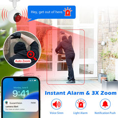 GUOANVISION baby monitor setup showing live feed for child safety