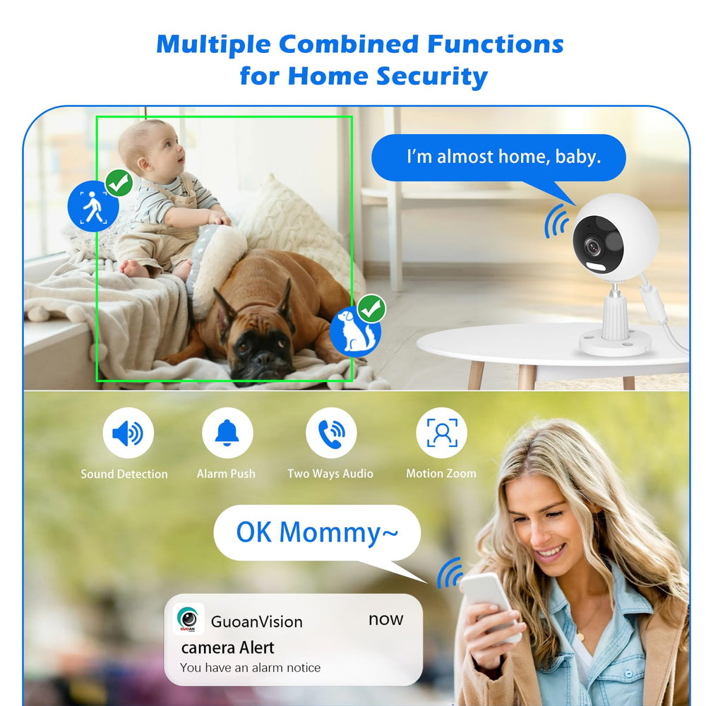 GUOANVISION S700 alarm modes with alerts and notifications