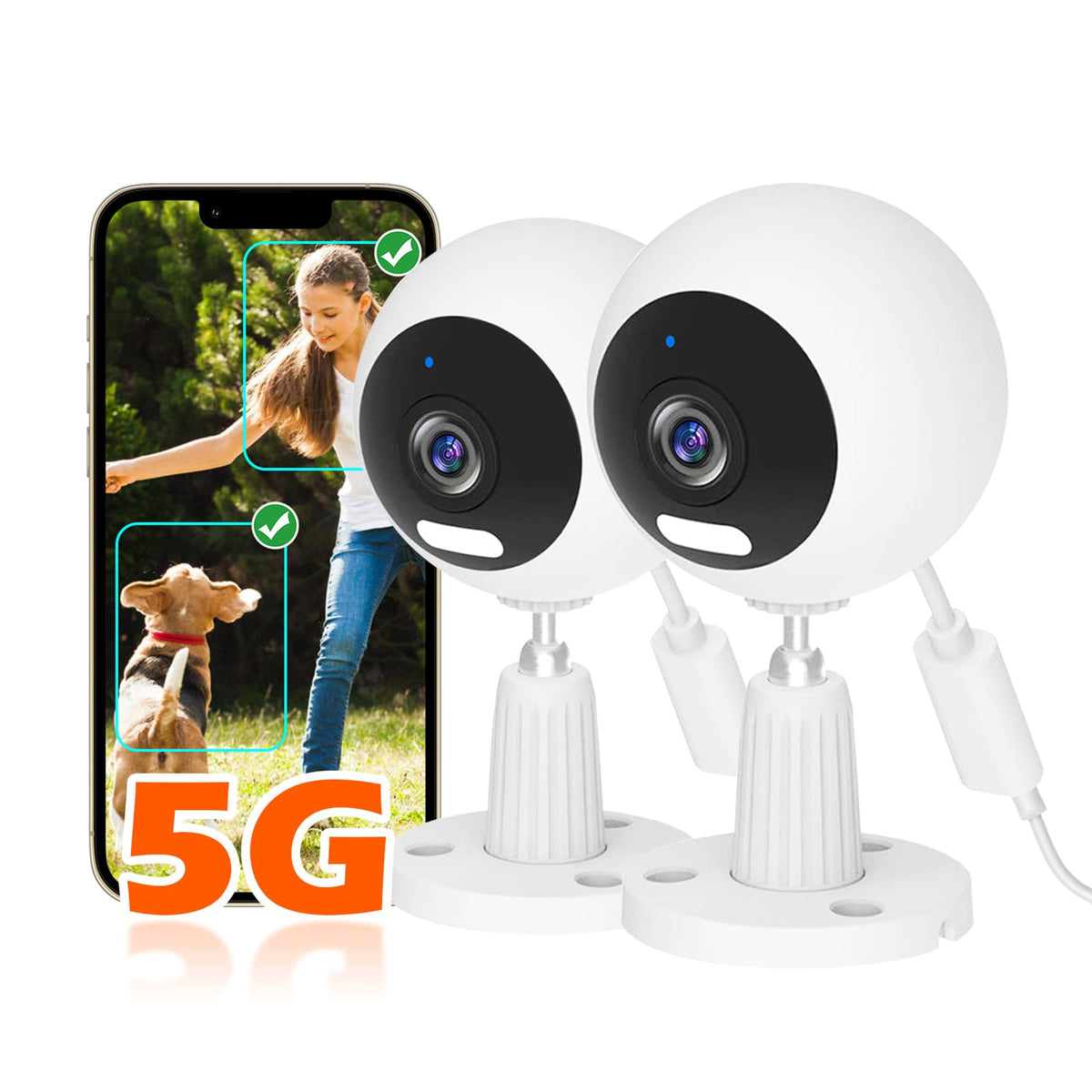 GUOANVISION security camera front view for home surveillance and quick monitoring