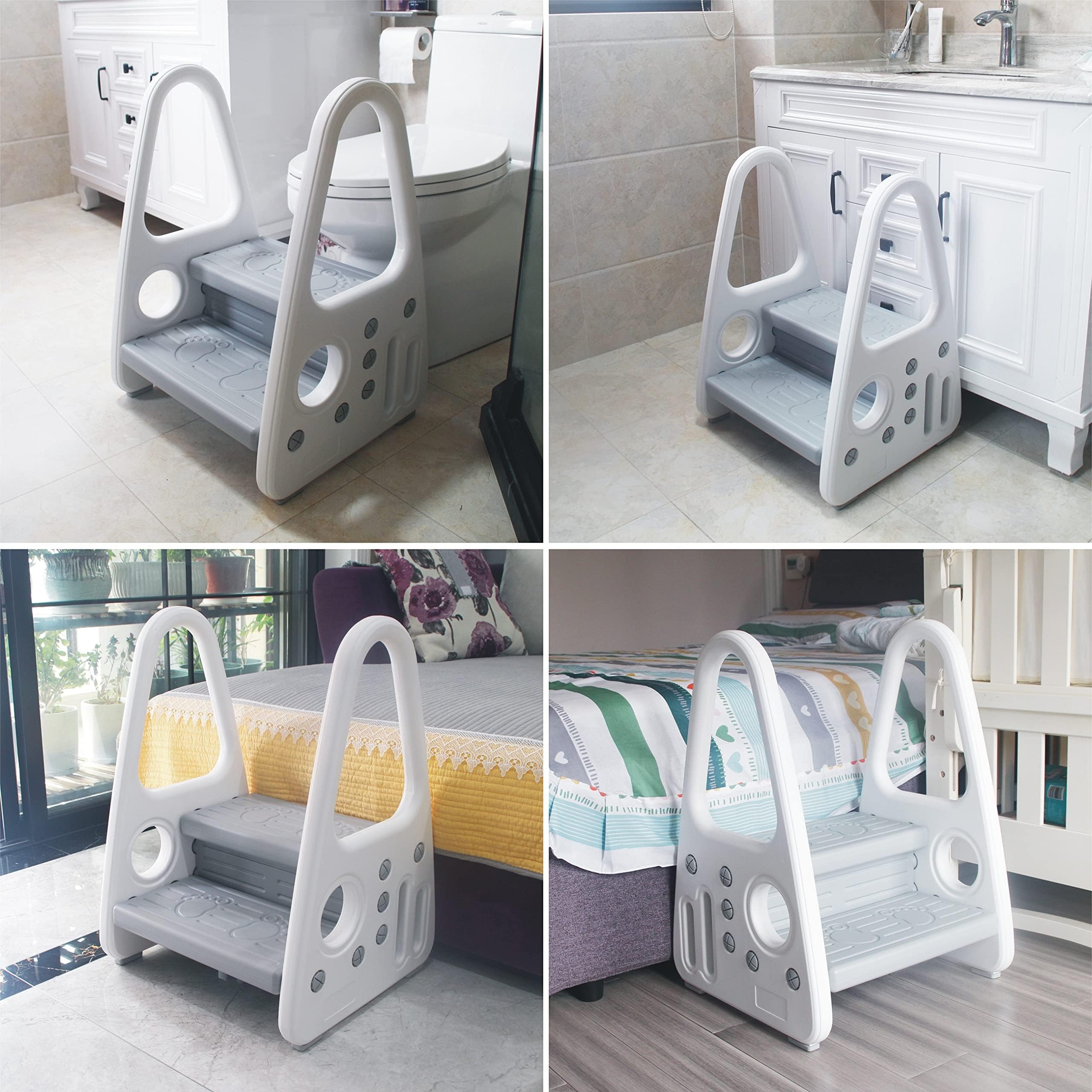 Gupamiga anti-skid pedal and feet keep the stool steady.