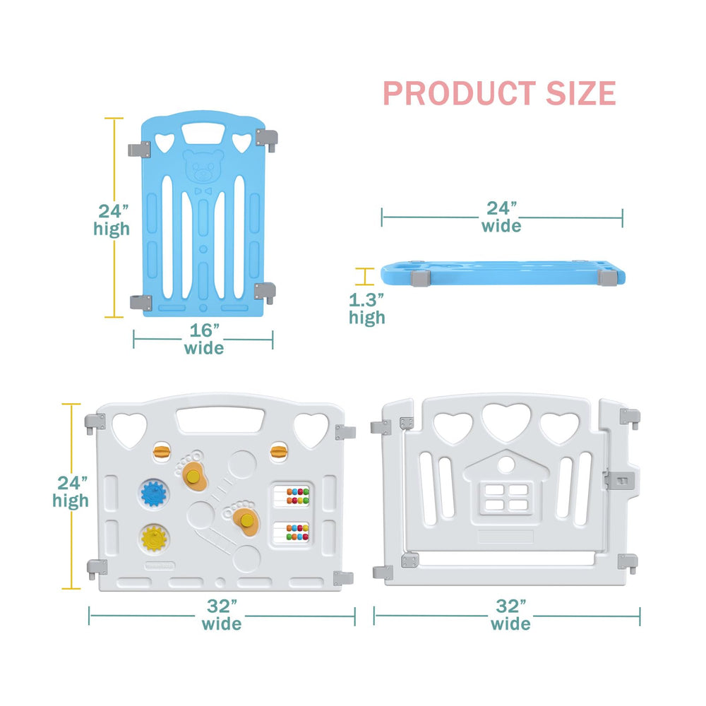 Gupamiga Baby Playpen featuring anti-stick arm design for stability