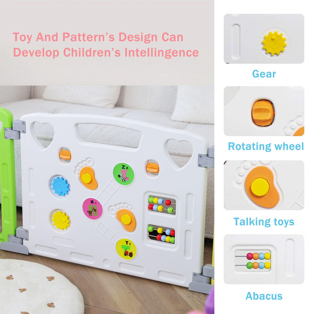 Gupamiga Baby Playpen size 59x59 inches provides a spacious area
