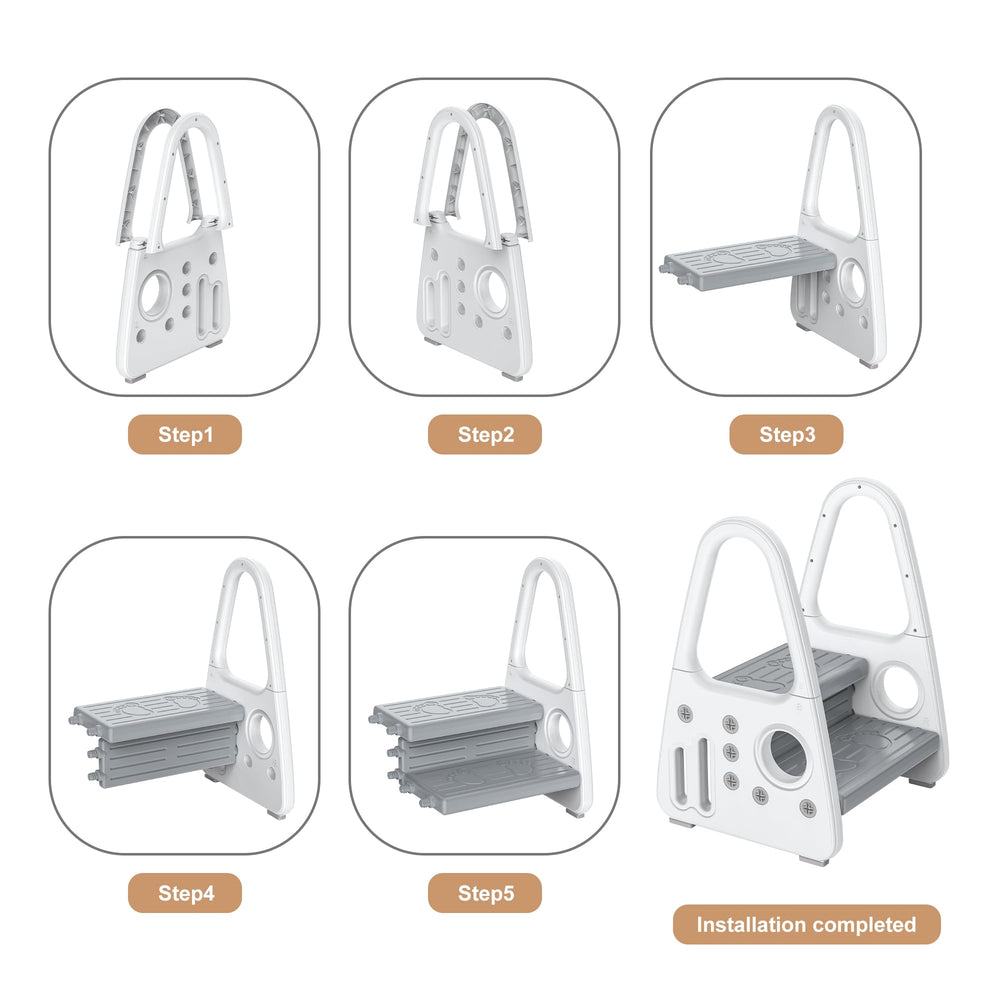 Gupamiga bathroom kitchen potty-training stool aids independent routines.