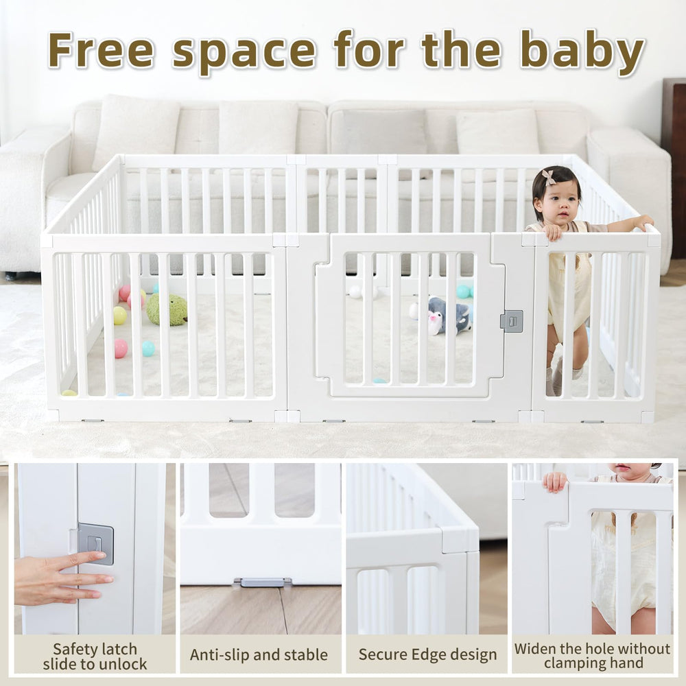 Gupamiga Playpen large-area 150x180cm for spacious exploration.