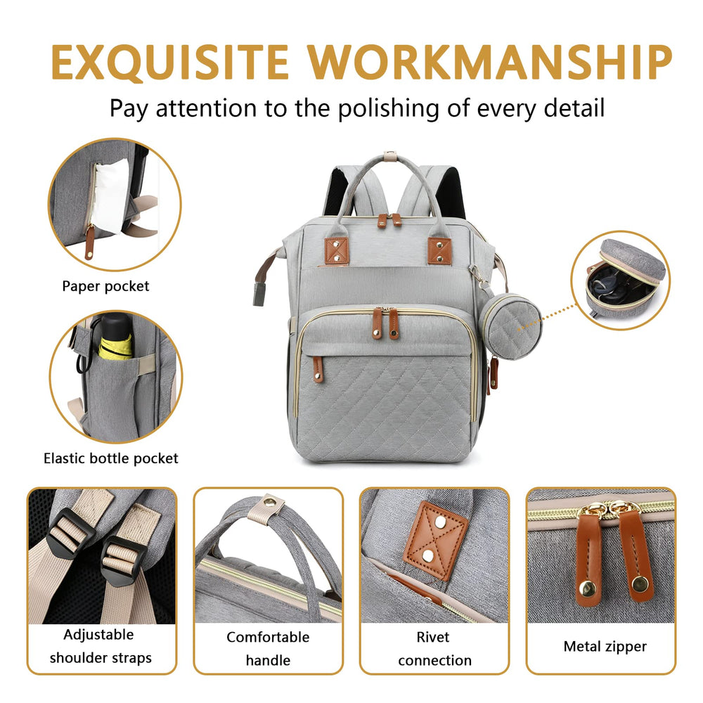 Gurzinn diaper bag features USB charging port for devices