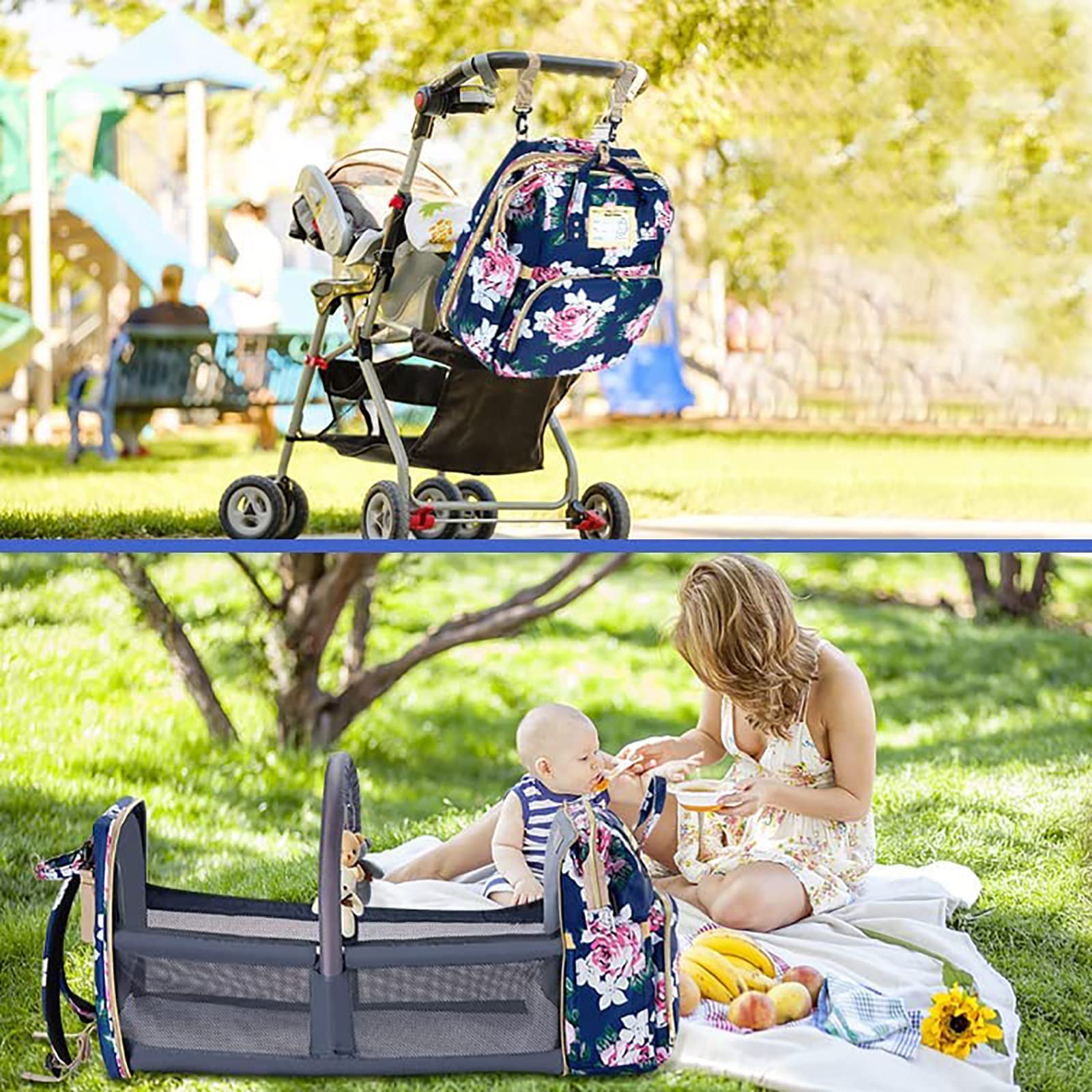 GurZinn diaper bag backpack unisex design suitable for moms and dads