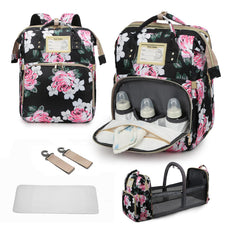 GurZinn diaper bag backpack waterproof fabric for on-the-go travel