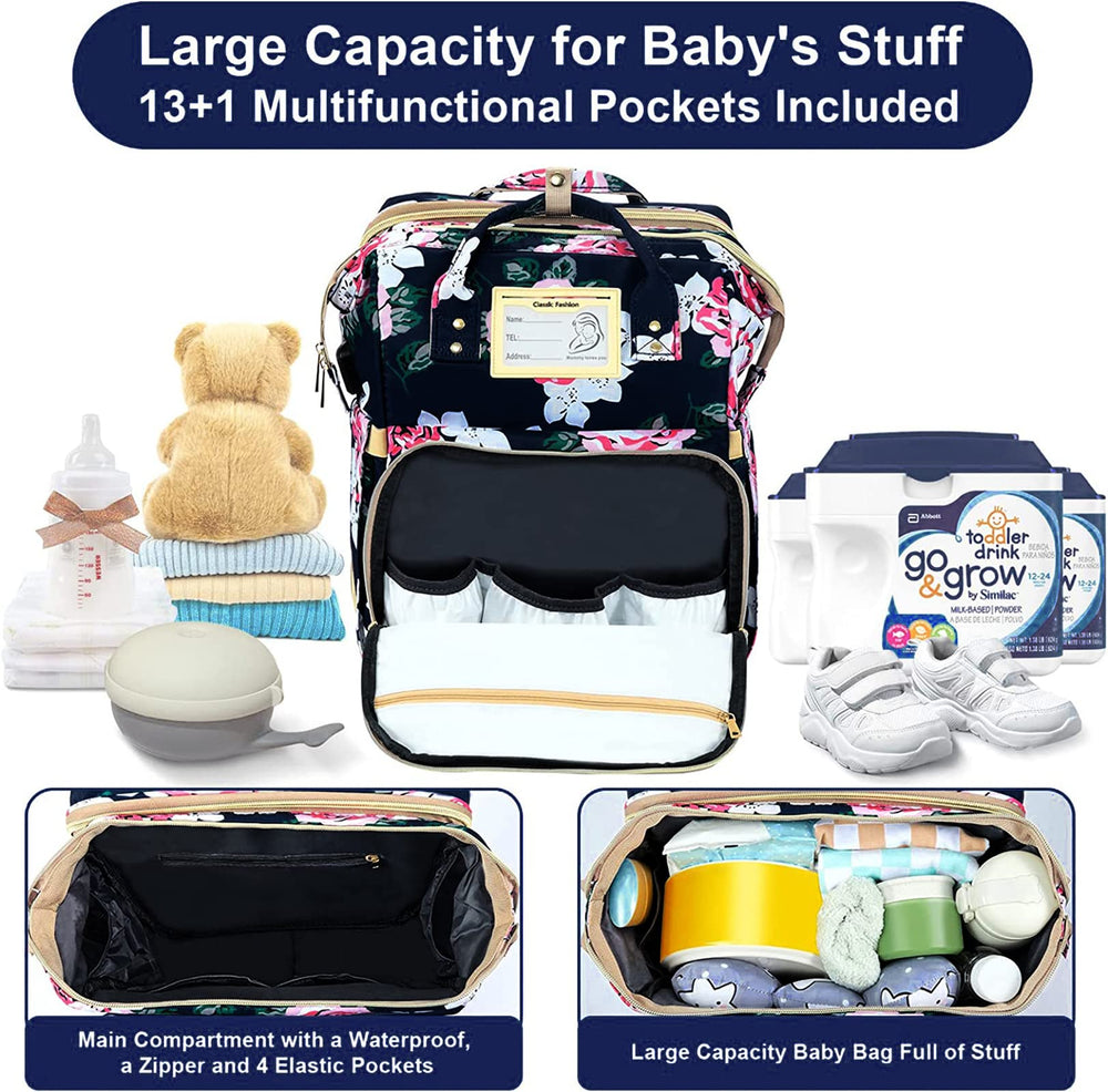 GurZinn diaper bag USB port keeps devices powered during travel