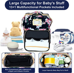 GurZinn diaper bag USB port keeps devices powered during travel