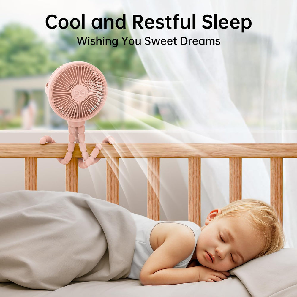 GUSGU rechargeable battery powers long, portable breeze throughout outings
