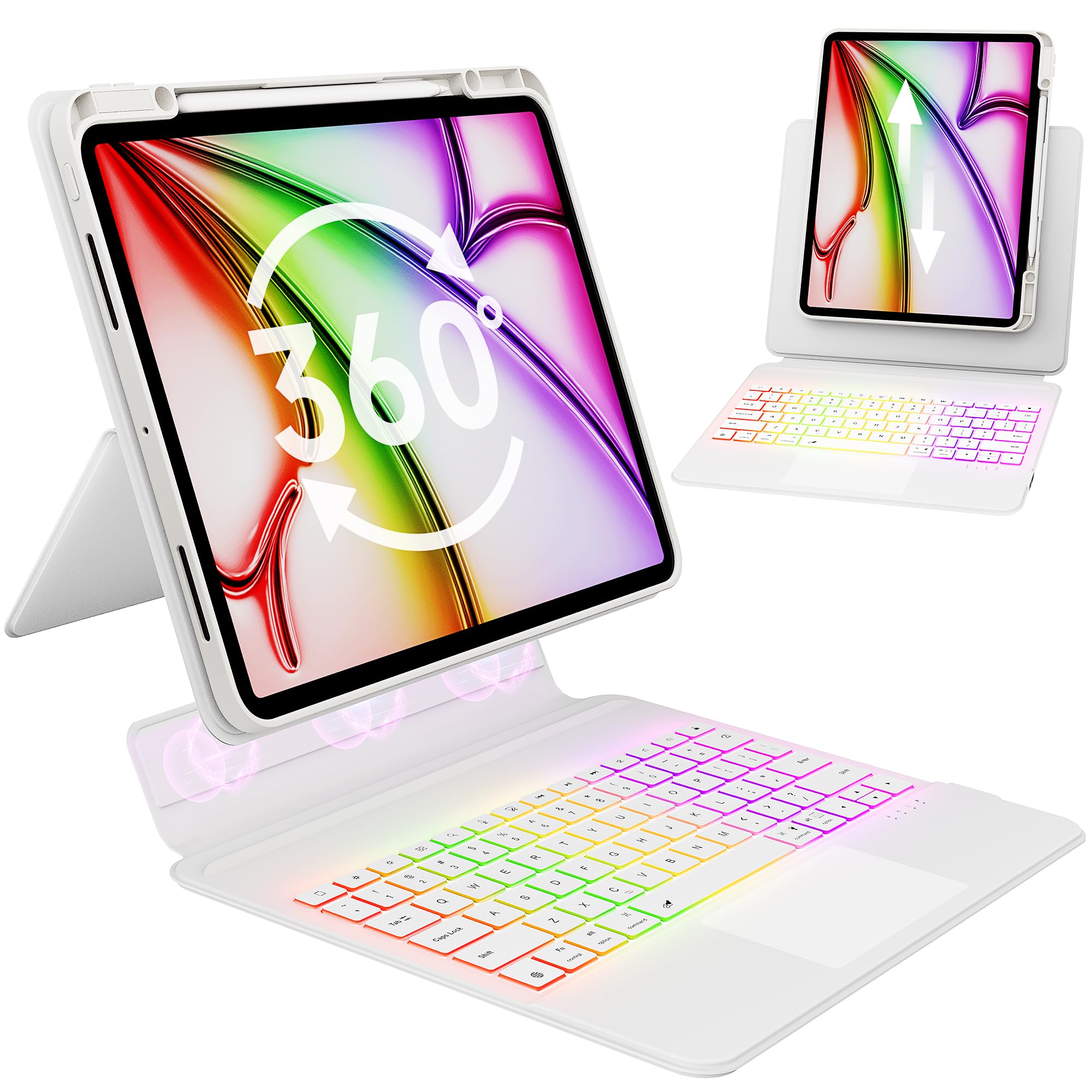 GUSGU SplitFolio detachable iPad 11-inch hero view highlighting portable productivity