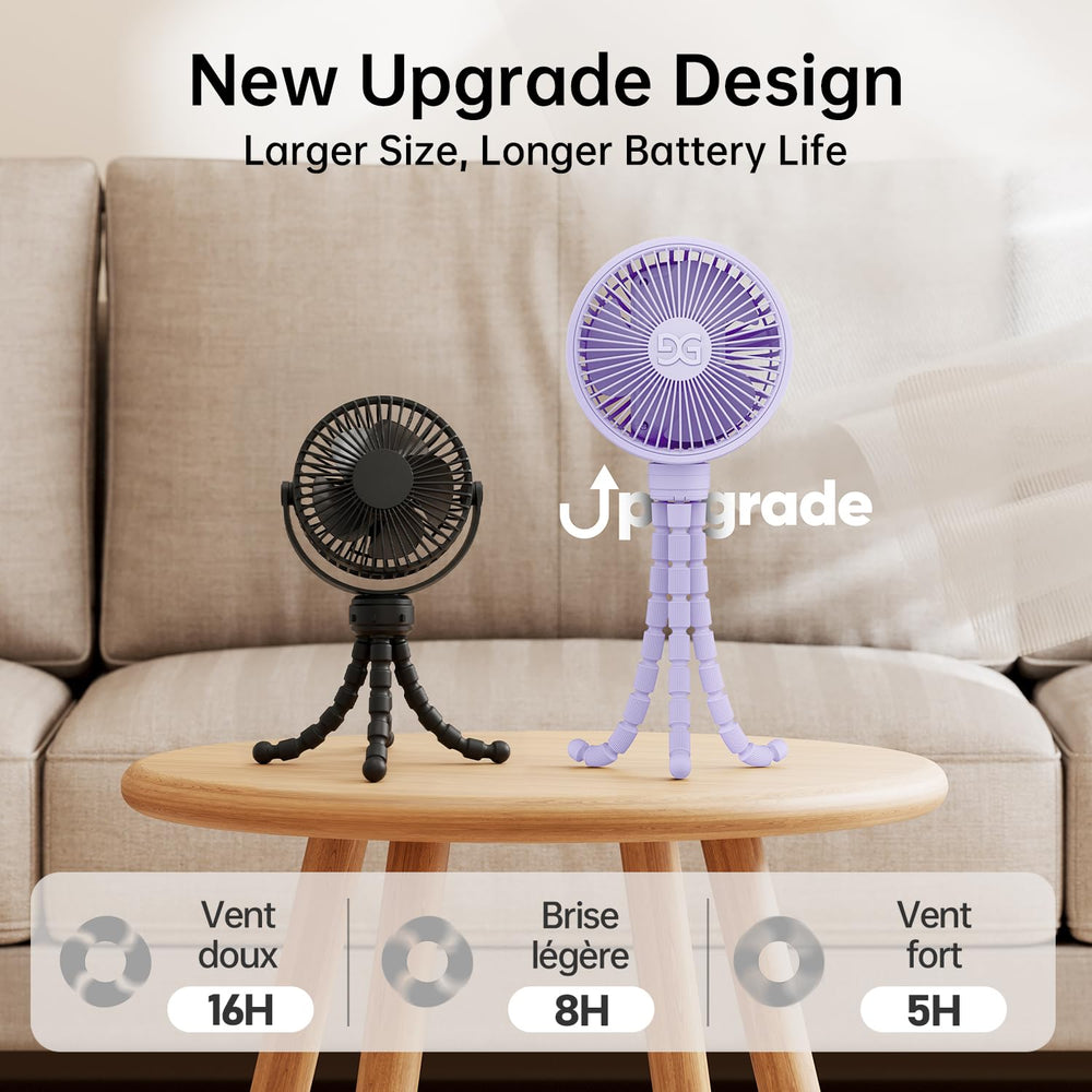 Lightweight 0.7 lb design makes this personal fan highly portable.