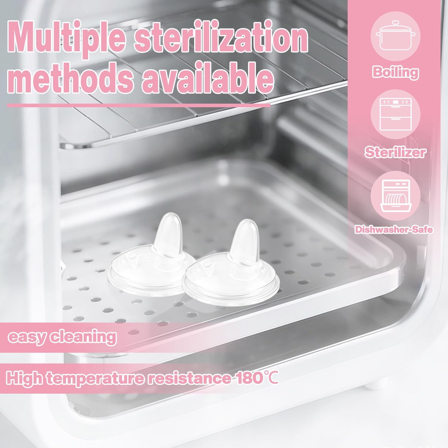 Guxetans transition-friendly nipple for effortless switching from bottle to cup.