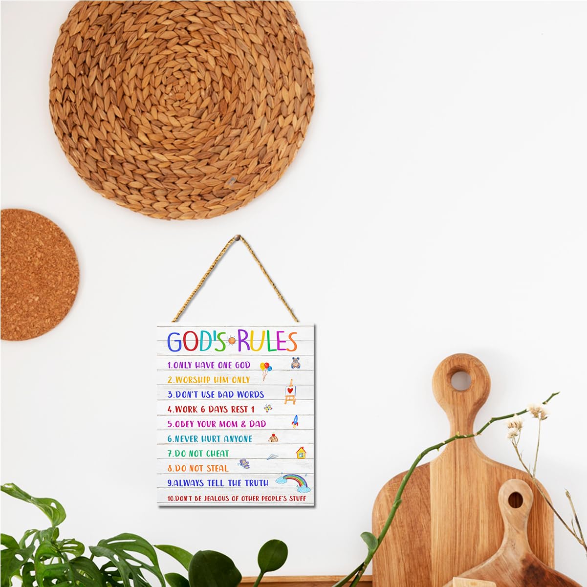 Gwisml Inspirational Bible Quote Wall Art motivates daily curiosity and faith inspired routines