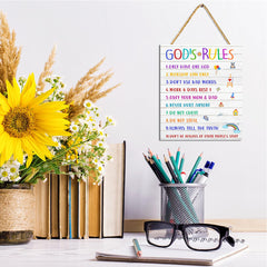 Gwisml Kids Prayer Room Decor in wood brings peaceful charm to bedrooms