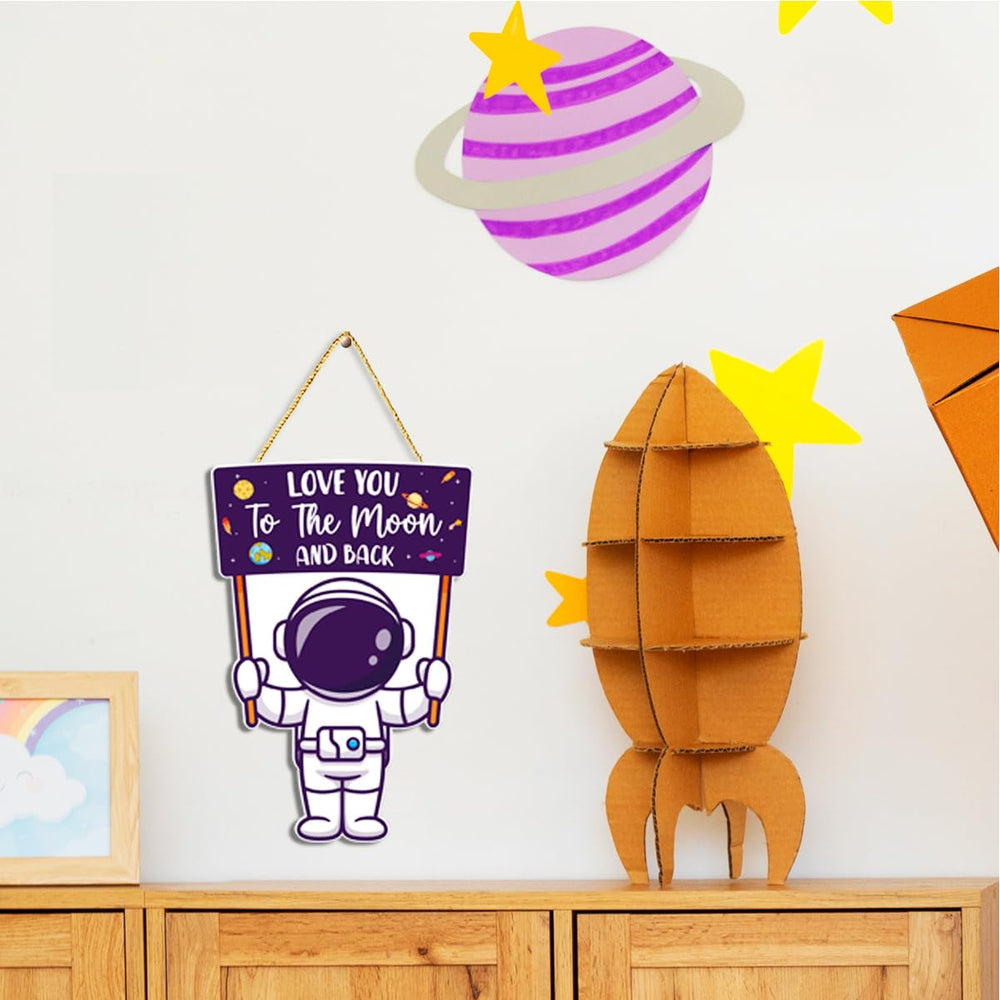 Gwisml love you to the moon sign sparks bedtime imagination with comforting decor.