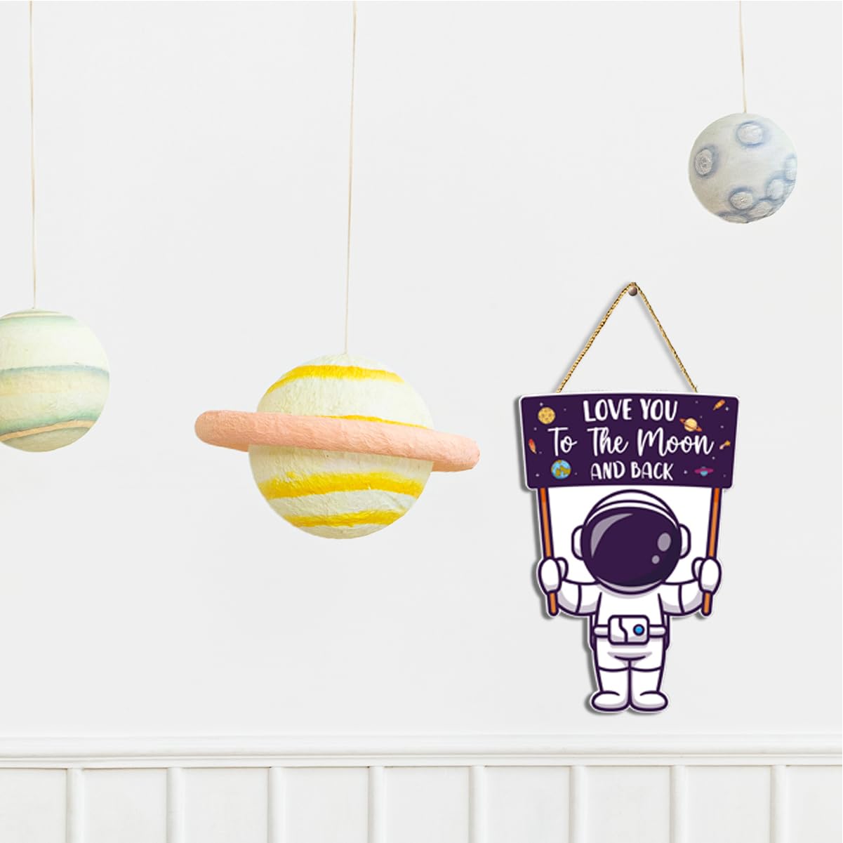 Gwisml nursery decor space theme elevates playtime background for imaginative learning.
