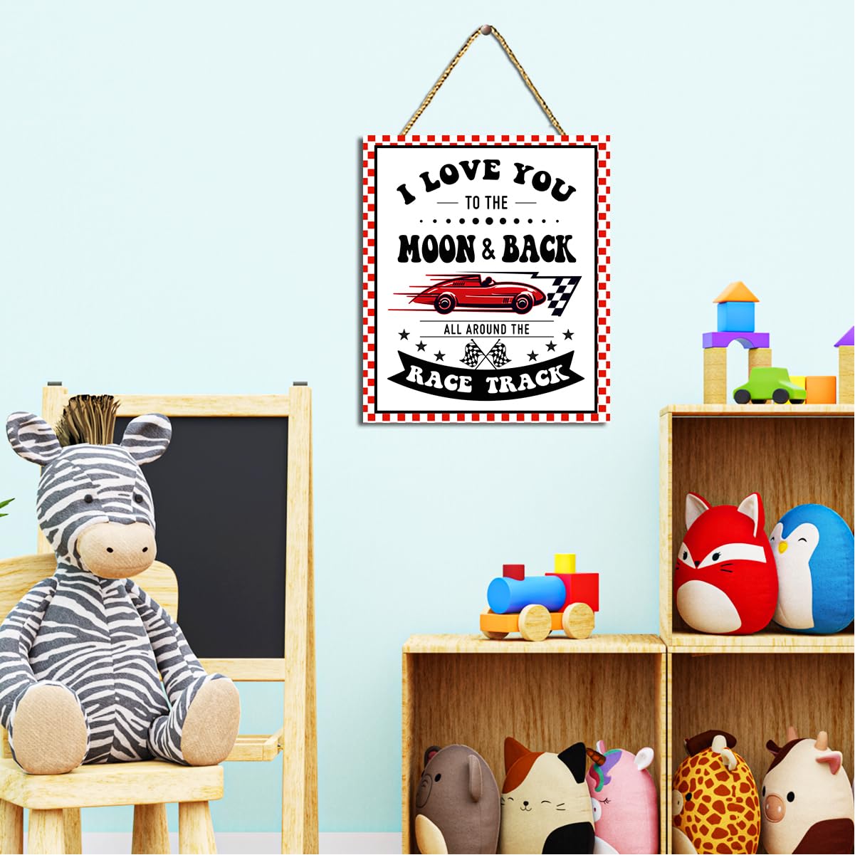Gwisml racing fan gift sign makes a race-inspired keepsake for teens.