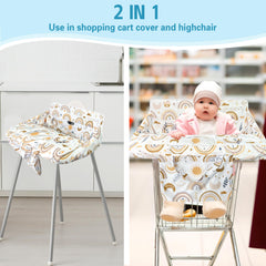 gxfcymxbd 2-in-1 high chair cover offers safe seating at restaurants