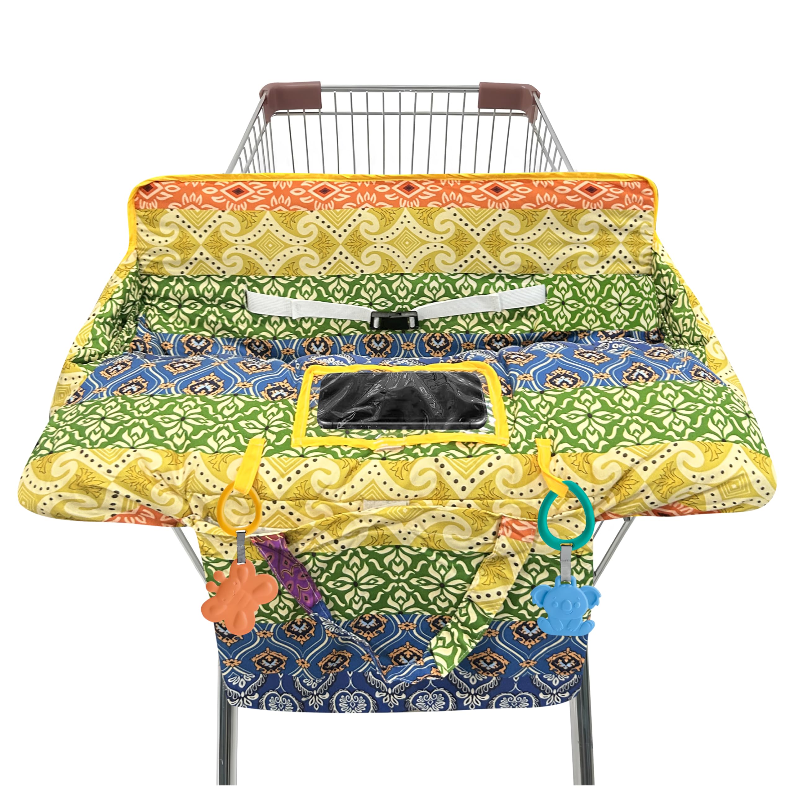 Gxfcymxbd 2-in-1 shopping cart cover protects baby on grocery trips.