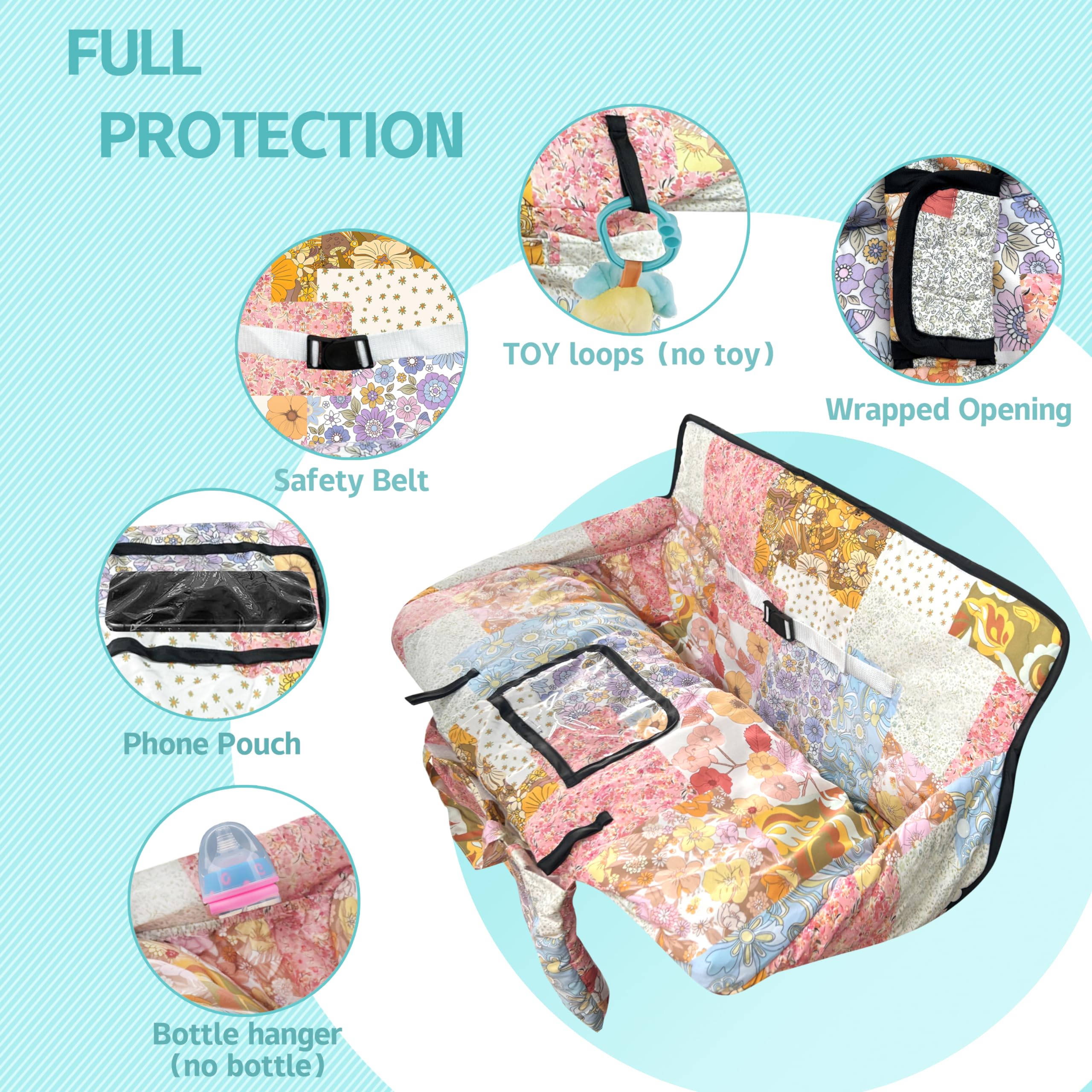 Gxfcymxbd baby seat pad with harness, secure seating.