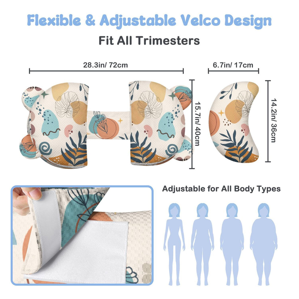 Gxfcymxbd maternity pillow provides targeted back relief while sleeping.