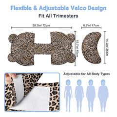 Gxfcymxbd maternity pillow promotes proper spinal alignment during side sleep.