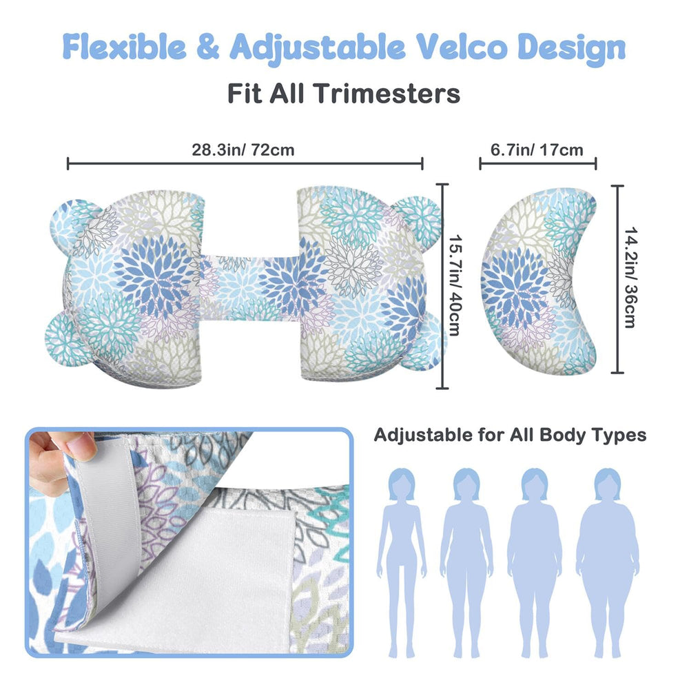 gxfcymxbd Pregnancy Pillow back support relieves pressure for a deeper, calmer sleep.