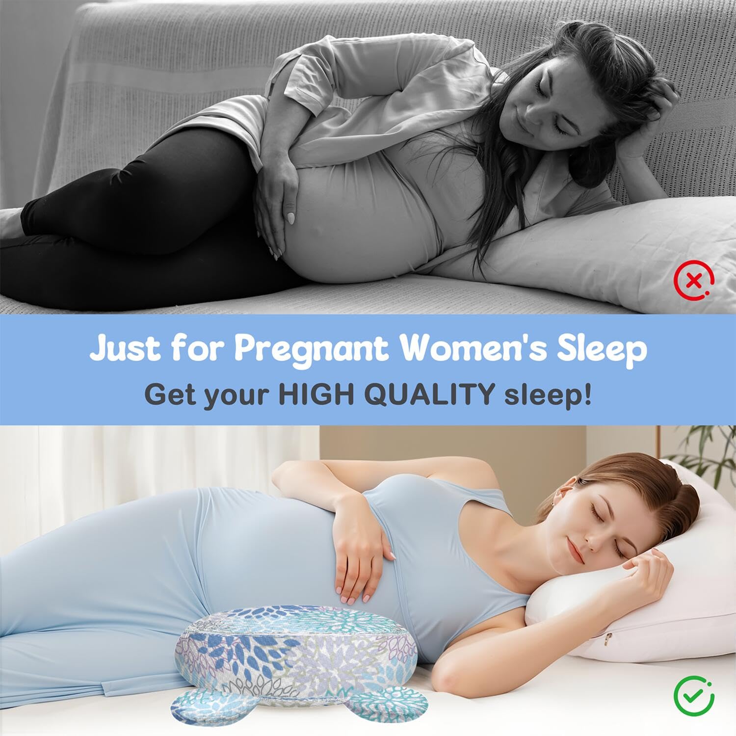 gxfcymxbd Pregnancy Pillow leg elevation helps reduce swelling.