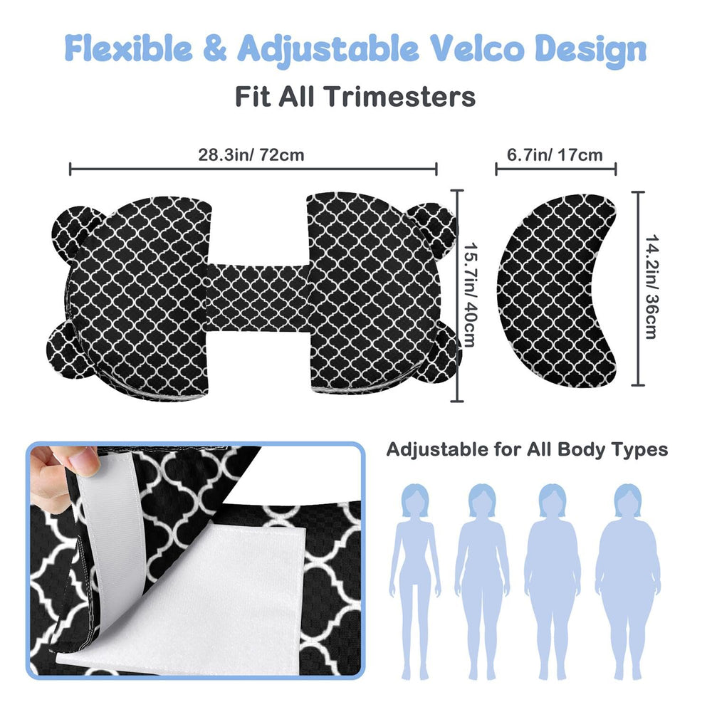 Gxfcymxbd wedge pillow behind the back supports spinal alignment for restful nights.