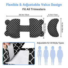 Gxfcymxbd wedge pillow behind the back supports spinal alignment for restful nights.