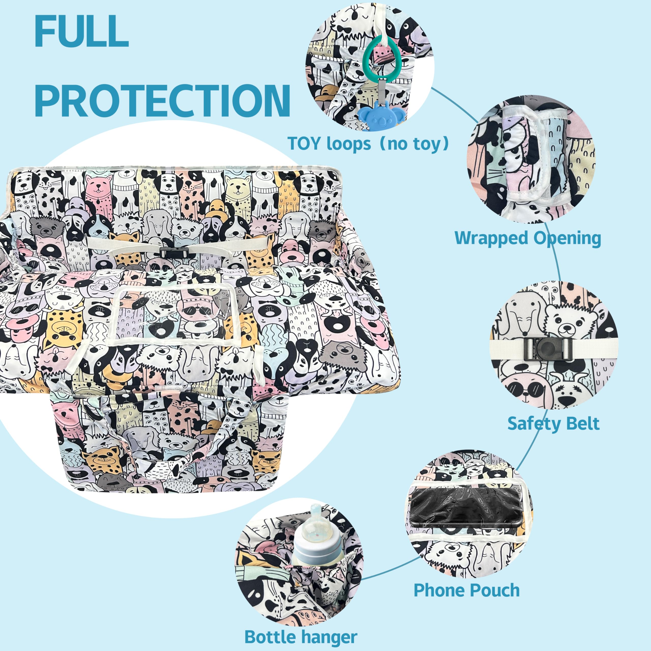 gxfcymxbd safety harness keeps baby secure while shopping.