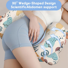 Gxfcymxbd compact wedge design supports belly and spine for side sleeping.