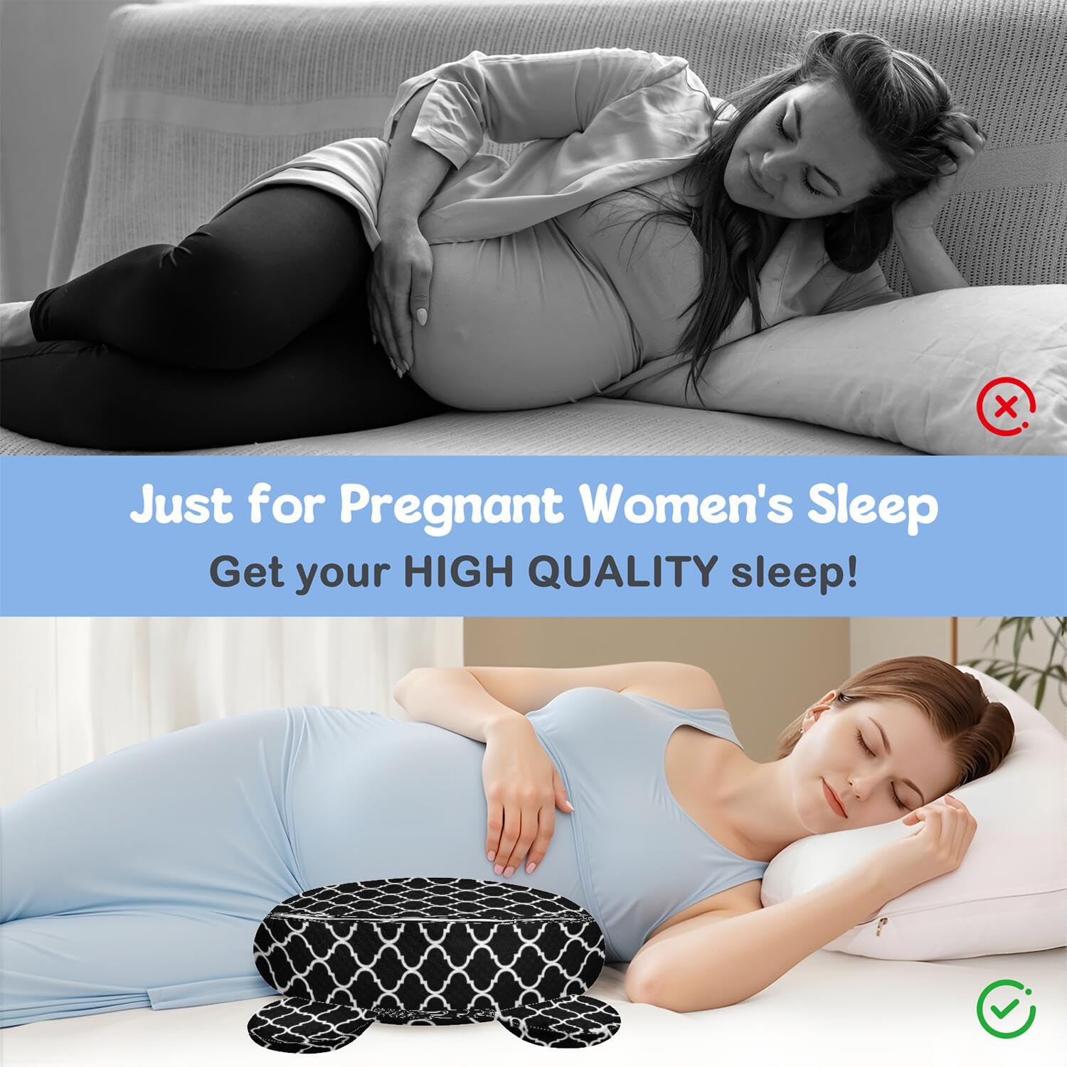 Gxfcymxbd wedge pillow supports leg elevation and back relief during relaxation.