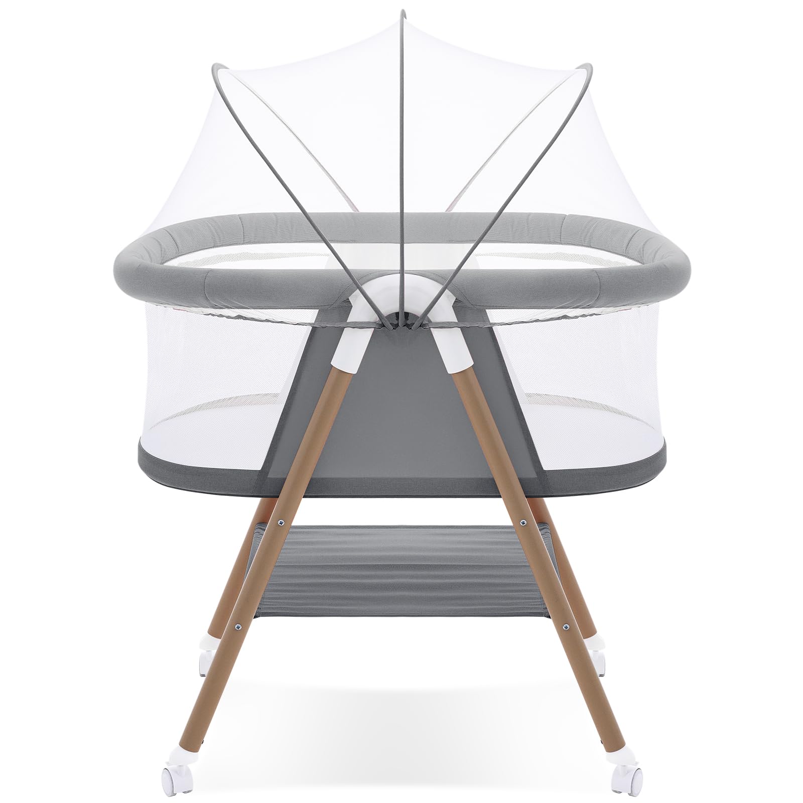 GYARING baby bassinet 3in1 assembly demonstrates sturdy, portable design for travel