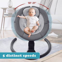 GYARING baby swing remote control highlights convenient operation from arm's reach.