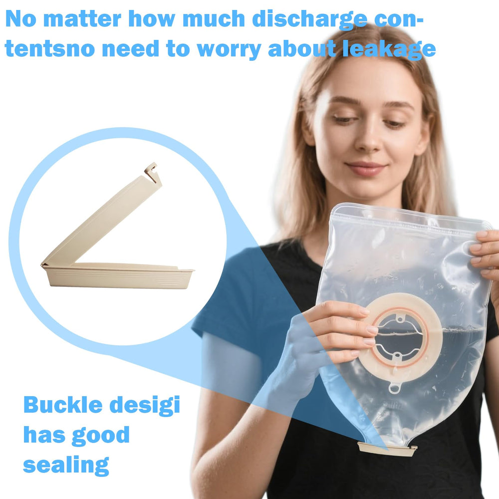 Gyinere universal curved closure bars fit most ostomy bags with a comfortable design.
