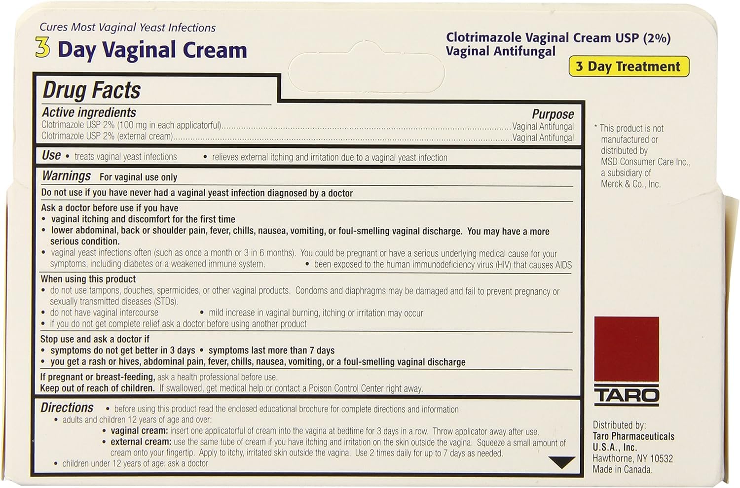 Gyne-Lotrimin 3-Day Cream with disposable applicators for hygienic use.