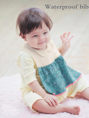 GZMM princess bib with adjustable snaps for growing babies