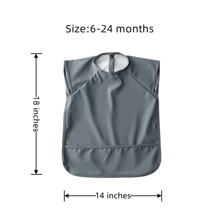 GZMM extra-cover bib protects outfits during messy eating and crafts.