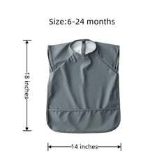 GZMM extra-cover bib protects outfits during messy eating and crafts.