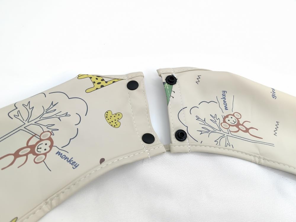 GZMM no-sleeve bib fits 6-24 months for versatile use