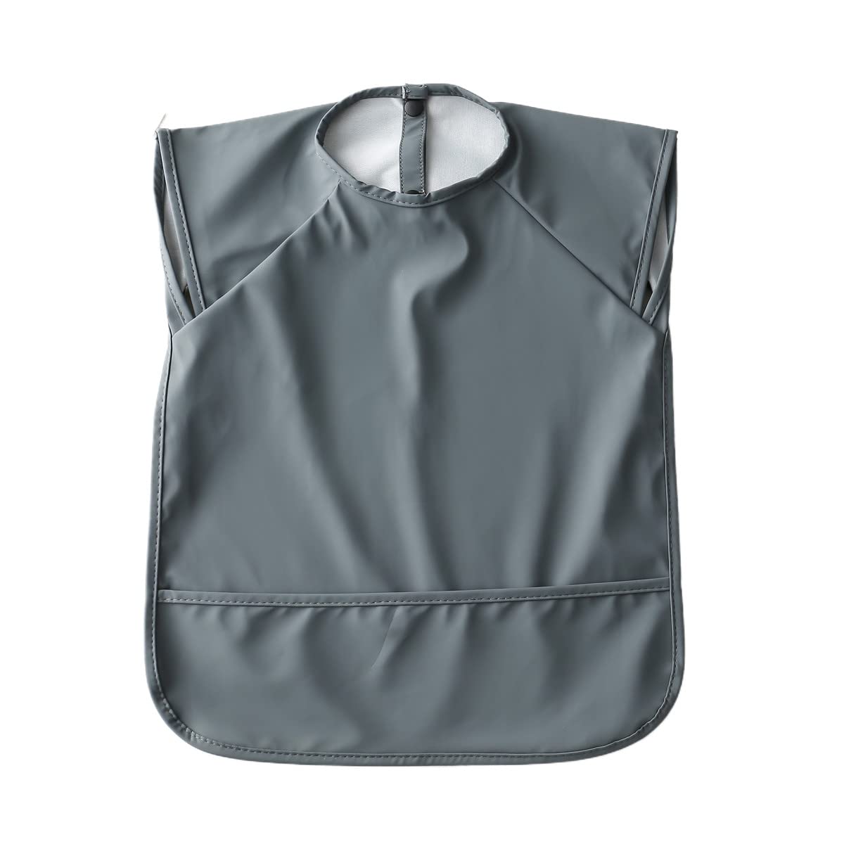 GZMM waterproof baby bib for 6-24 months keeps clothes dry during meals.